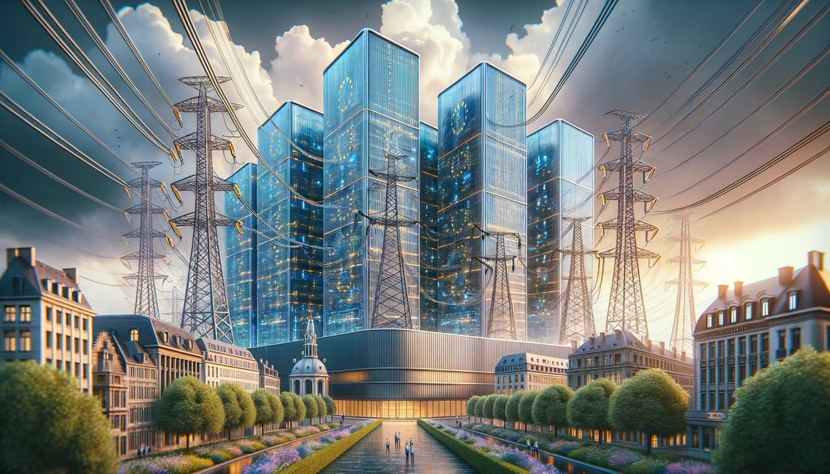 A map of Europe highlighting key AI innovation hubs and trends, showcasing the continent's technological advancements.