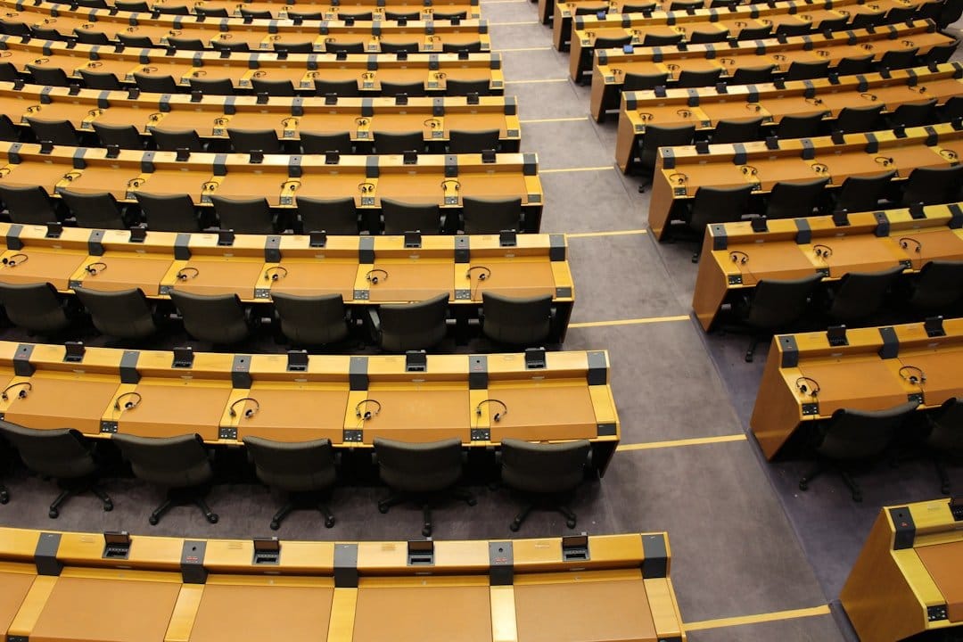 EU leaders in discussion, highlighting tensions over the upcoming AI Act and its implications for technology regulation.