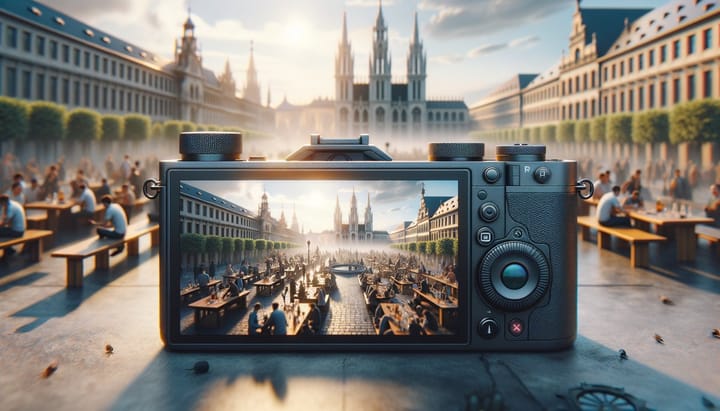 Geoffrey Hinton speaking at a conference, emphasizing AI risks and ethical concerns in Europe.