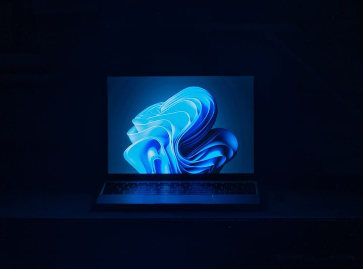 A sleek laptop displaying Microsoft Scout interface, showcasing innovative features for enhanced productivity and work efficiency.